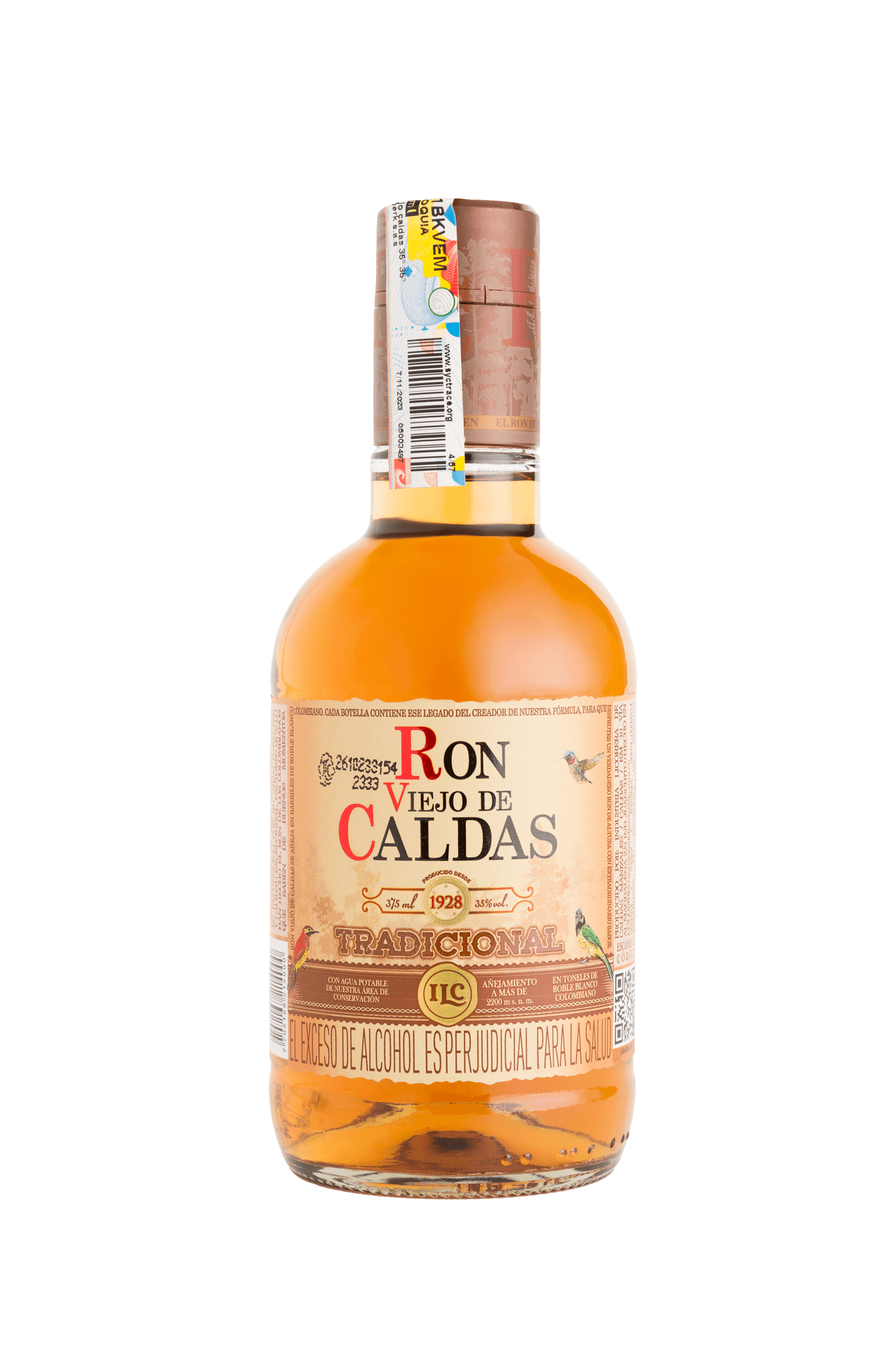 RON VIEJO DE CALDAS  x 375 ML